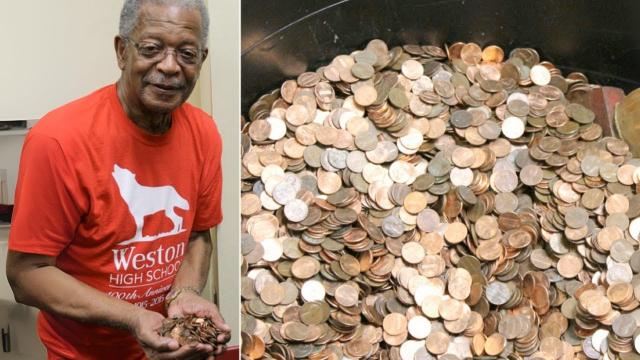 Man Who Saved Pennies For 45 Years Cashes Out