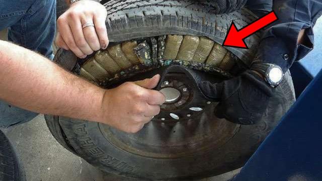 Scrap Car Company Makes Stunning Discovery In Tire. They Immediately Called 911