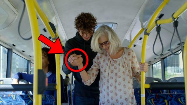 Boy Gives Up His Seat For Old Lady - Then She Gives Him An Envelope