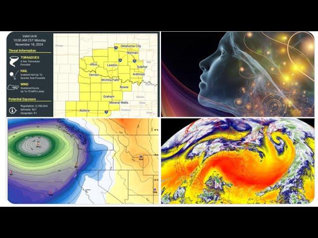 RED ALERT! Tornado Watch for TX & OK! Bombogenesis Watch for California & Oregon! + 10 wild days