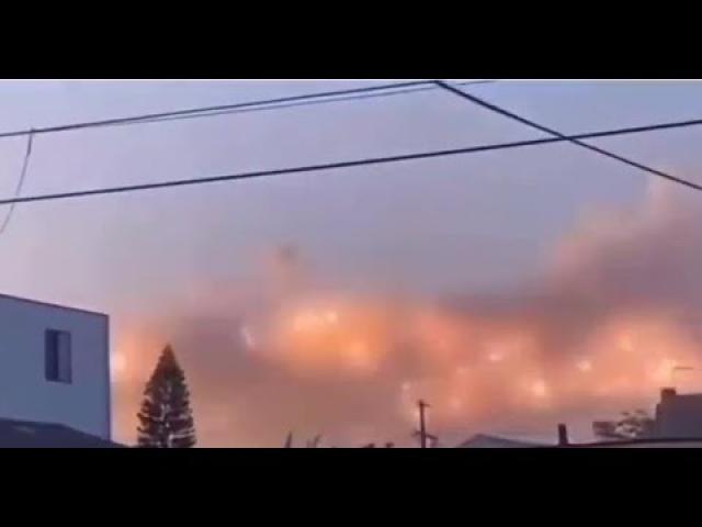 Mysterious explosions in the clouds over South Central L.A.