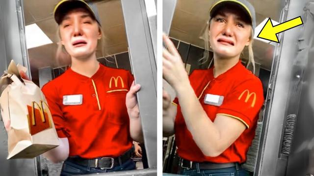 Daughter Hands Father His Order – Then He Tells Her Something That Causes Her To Start Crying