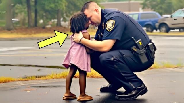 Officer Is Approached By Orphan - Then She Says 3 Words That Has Him Call For Backup