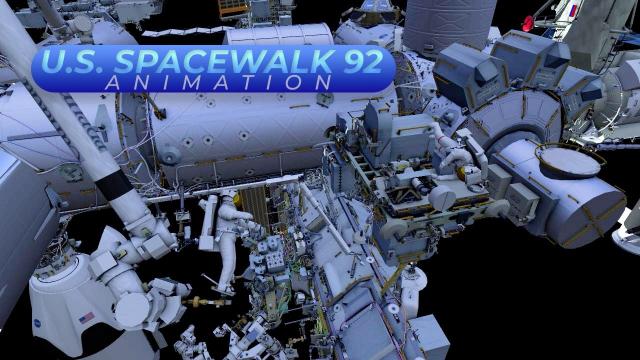 U.S.  Spacewalk 92 Animation (Radio Frequency Group 2 5)