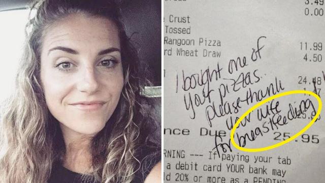Mom Goes To Bathroom To Breastfeed Baby, Then Waitress Slips Note To Her Husband