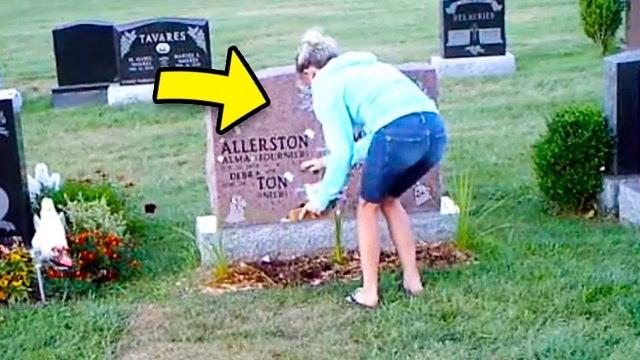 Grieving Parents Hide Camera In Cemetery, Then Discover Horrible Truth About Their Strange Visitor