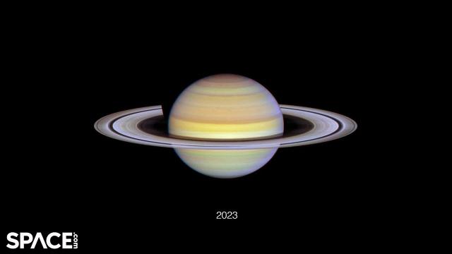 See Saturn's rings tilt in amazing Hubble Space Telescope time-lapse