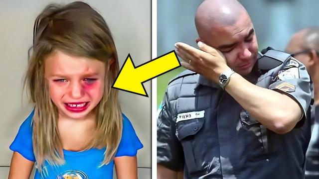 Cop Catches Little Girl Stealing $5 Shoes, He Bursts Into Tears When She Tells Him Why