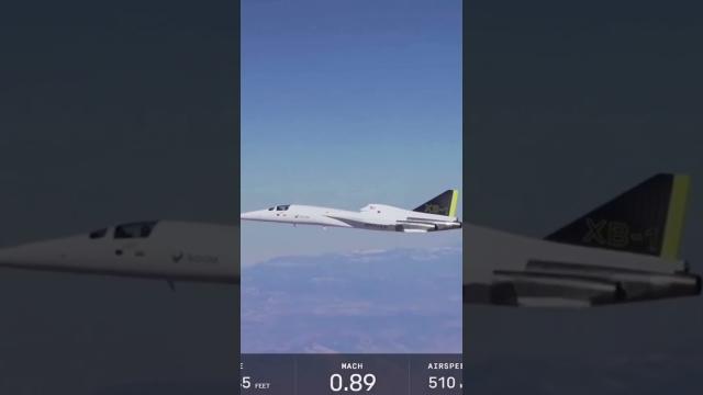 Boom Supersonic XB-1 breaks sound barrier 3X #xb1 #jet #aircraft #shorts