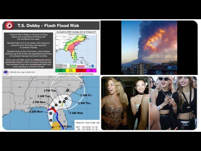 PINK ALERT! Major Mount Etna eruption! Hurricane Debbie 2 cause Catastrophic Flooding! TX Hurricane?