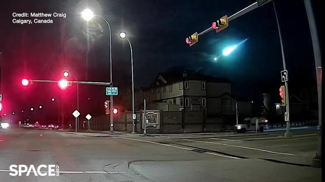 Fireball lights up skies over Calgary and Montana