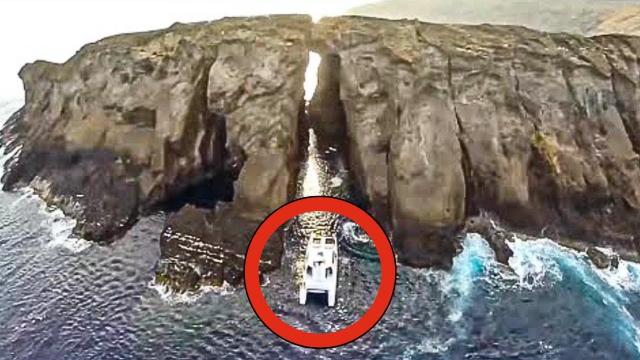 Boat Full Of Tourists Wasn't Supposed To Go Into The Cave - Then The Unexpected Happened