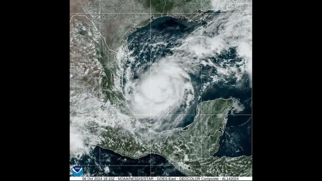 Hurricane Milton forms over the Gulf of Mexico in satellite time-lapse