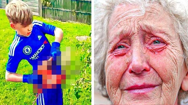 Elderly Woman Catches 4 Boys In Her Yard, Cries When She Realizes What They're Doing