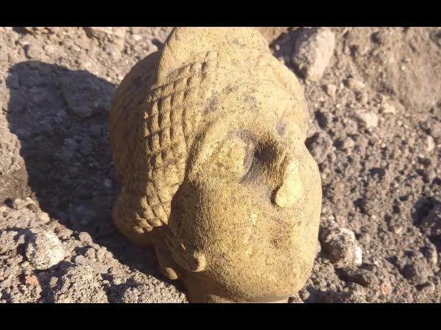 Stone head from Roman period found at Carlisle dig